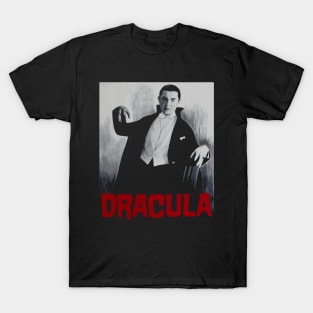 Dracula Vintage Poster Design T-Shirt